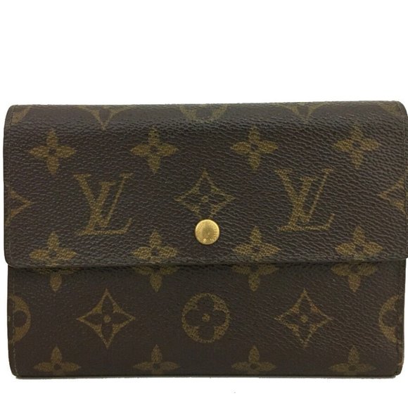 Louis Vuitton Monogram Porte Tresor Etui Papiers Trifold Wallet /1G0587 - Picture 1 of 8